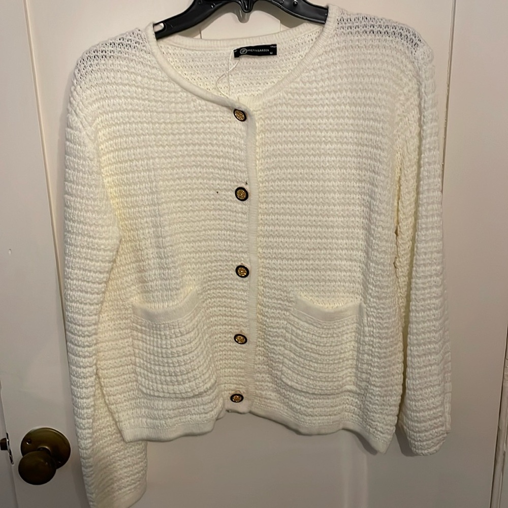 Knit cardigan sweater